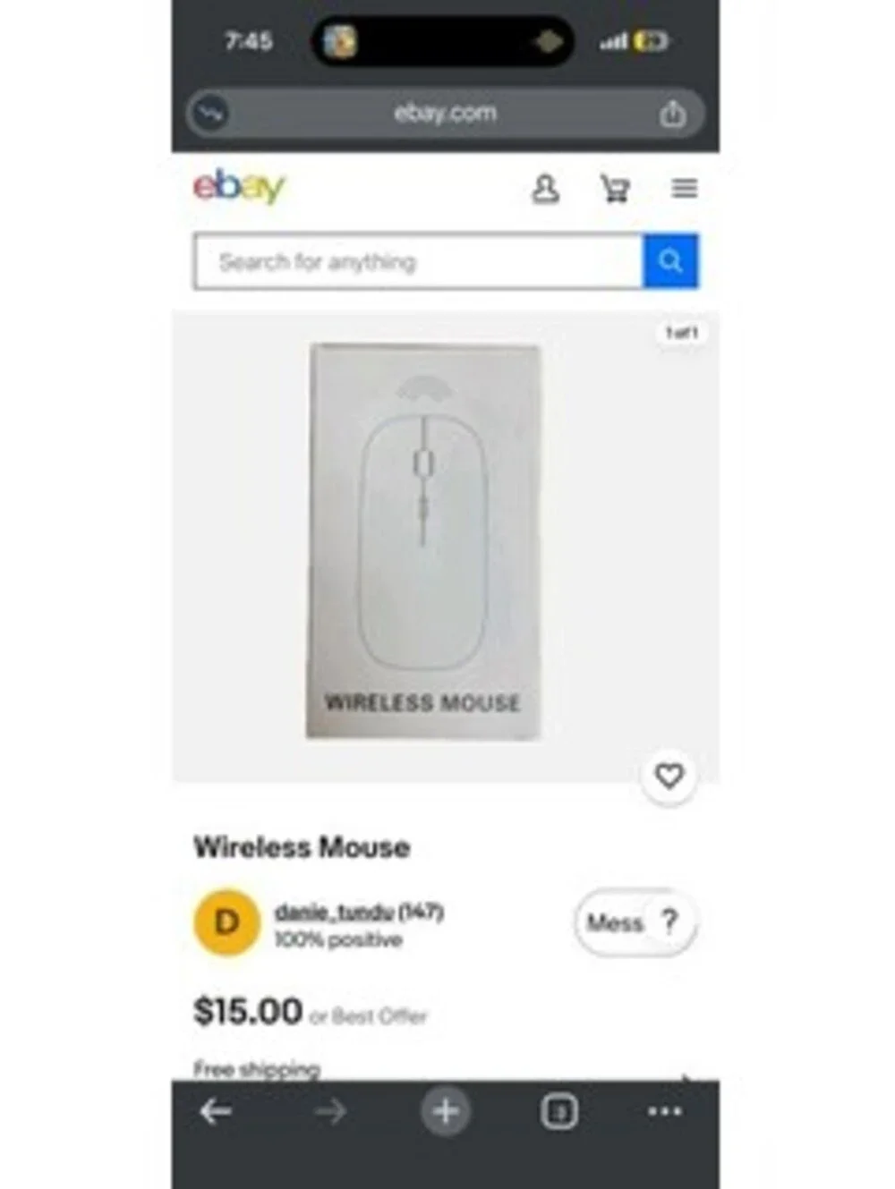 Wireless Optical Mouse